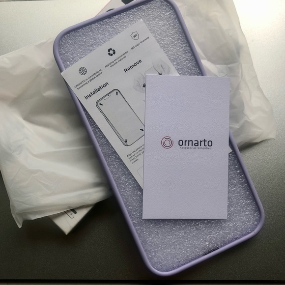 Ornarto Shockproof Protective Phone Case for 6.7" iPhone 12 Pro Max - Purple NWT - Picture 6 of 7